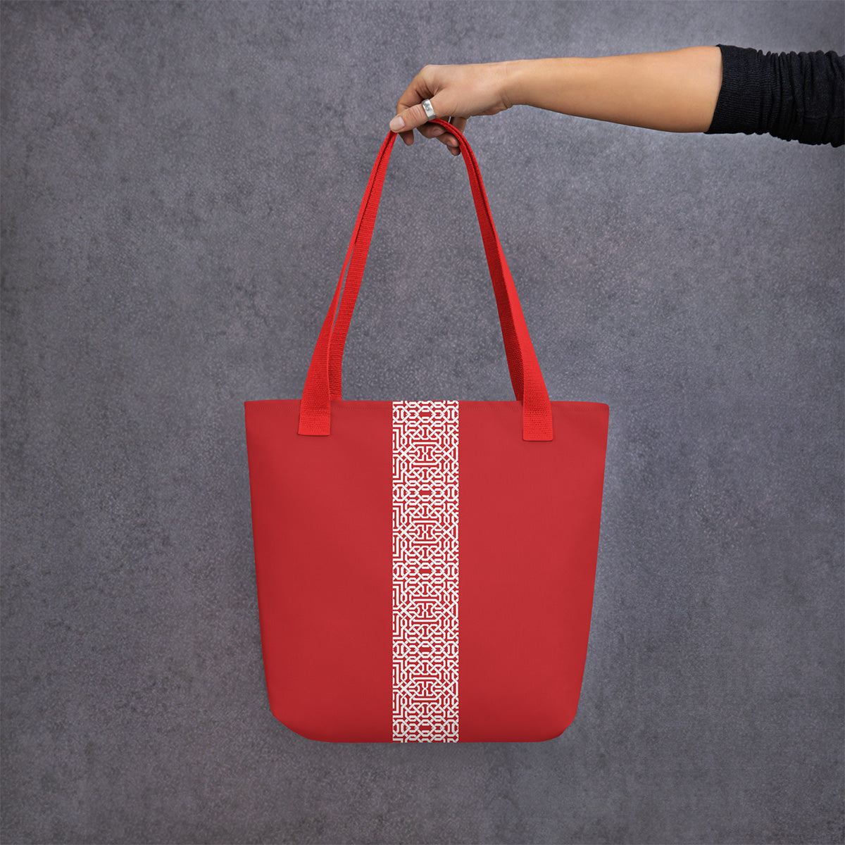 Tote bag (Geometric Red)