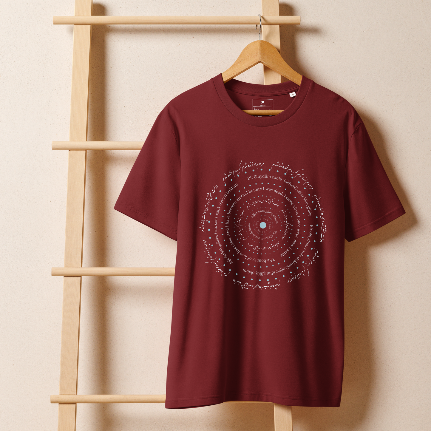'Alive' Ribbed neck t-shirt