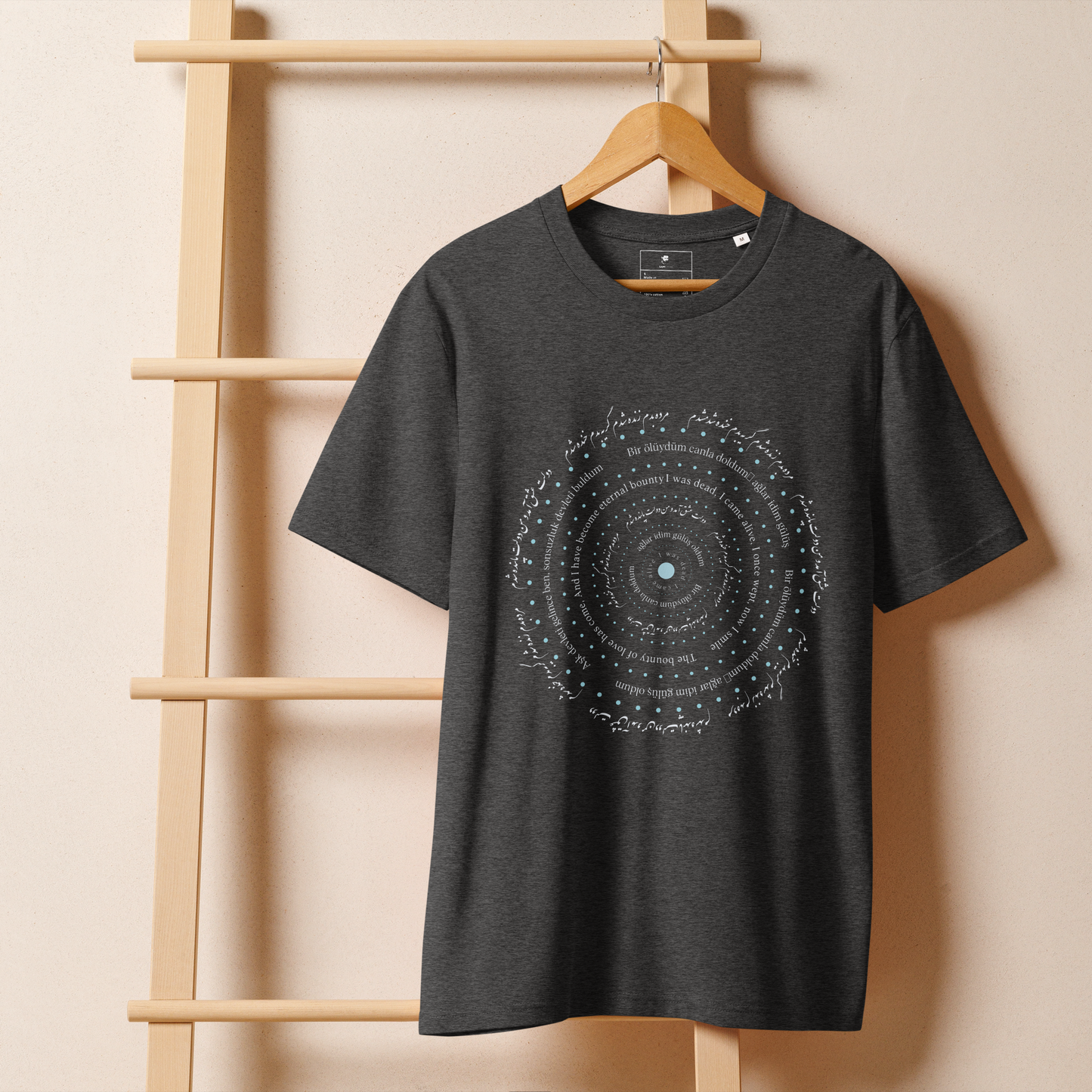 'Alive' Ribbed neck t-shirt