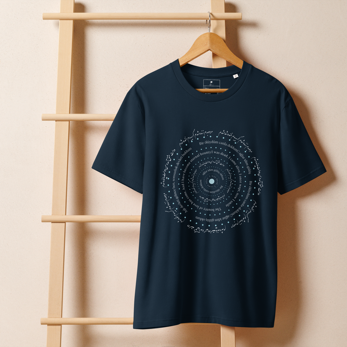 'Alive' Ribbed neck t-shirt