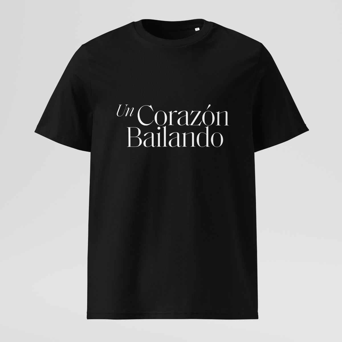 Ribbed neck T-shirt