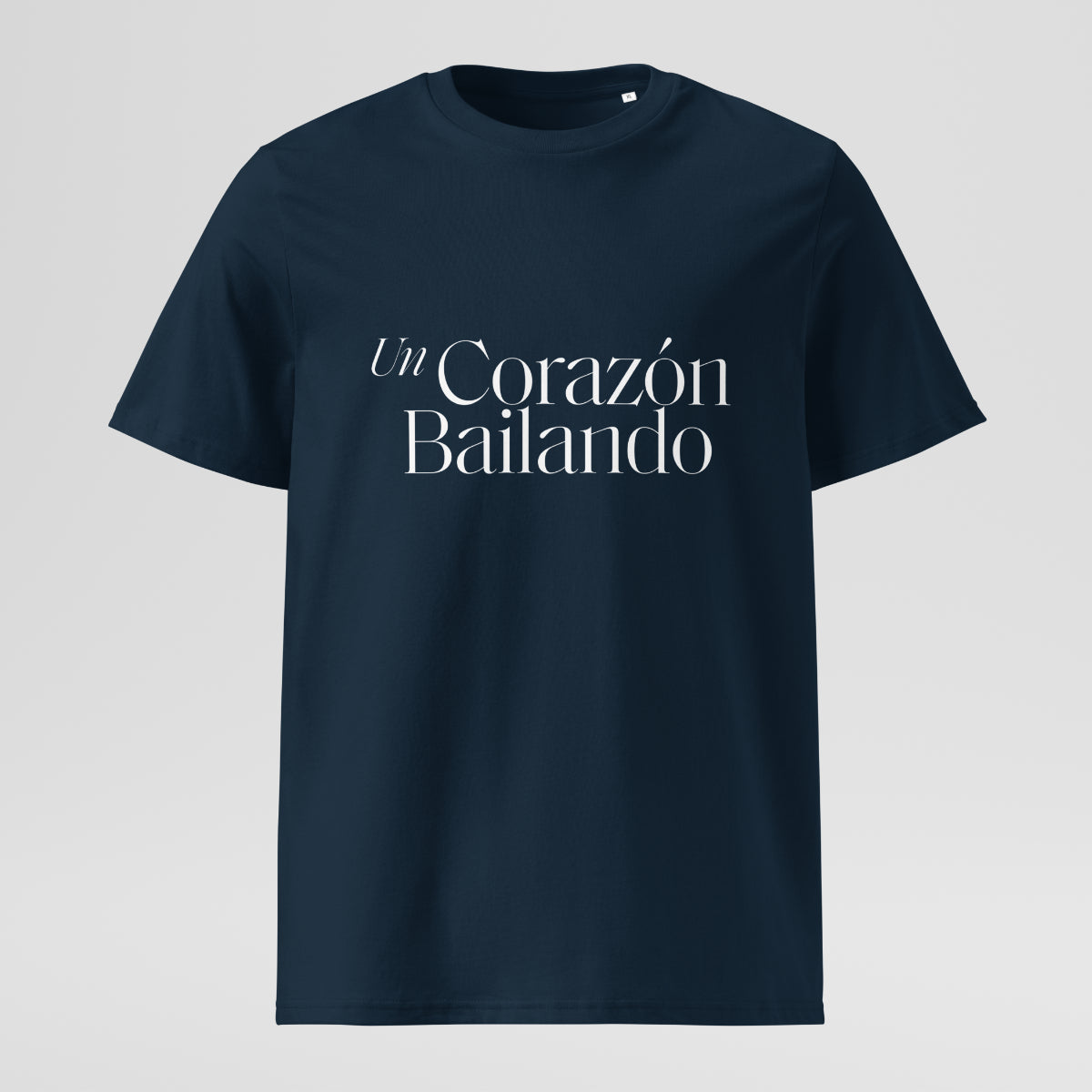 Ribbed neck T-shirt