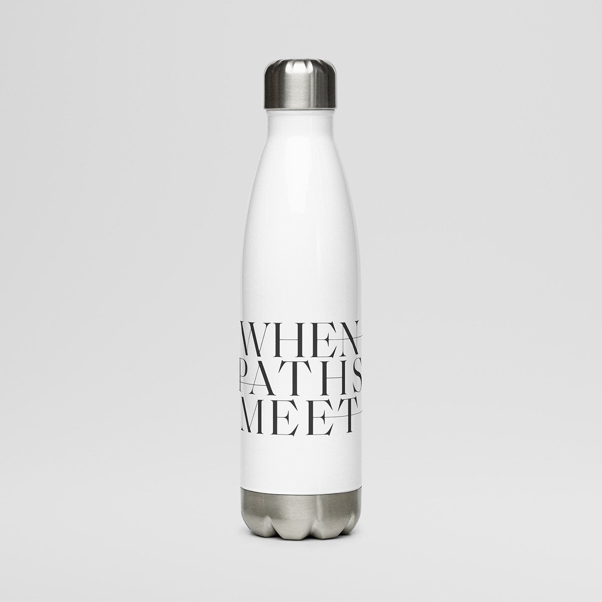 When Paths Meet Stainless steel water bottle