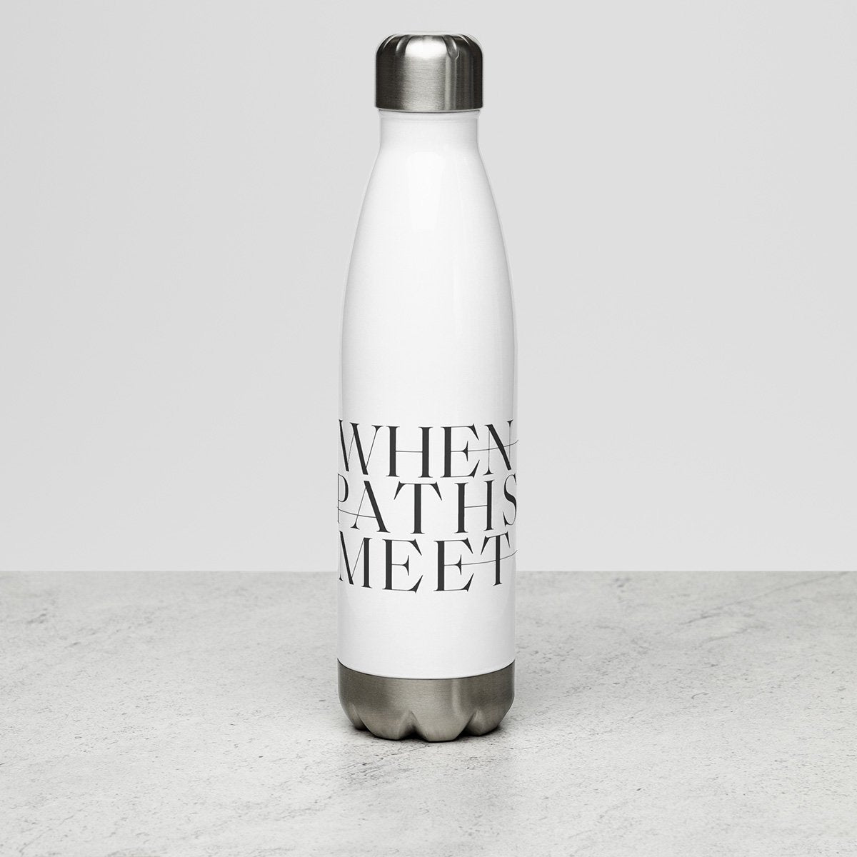 When Paths Meet Stainless steel water bottle