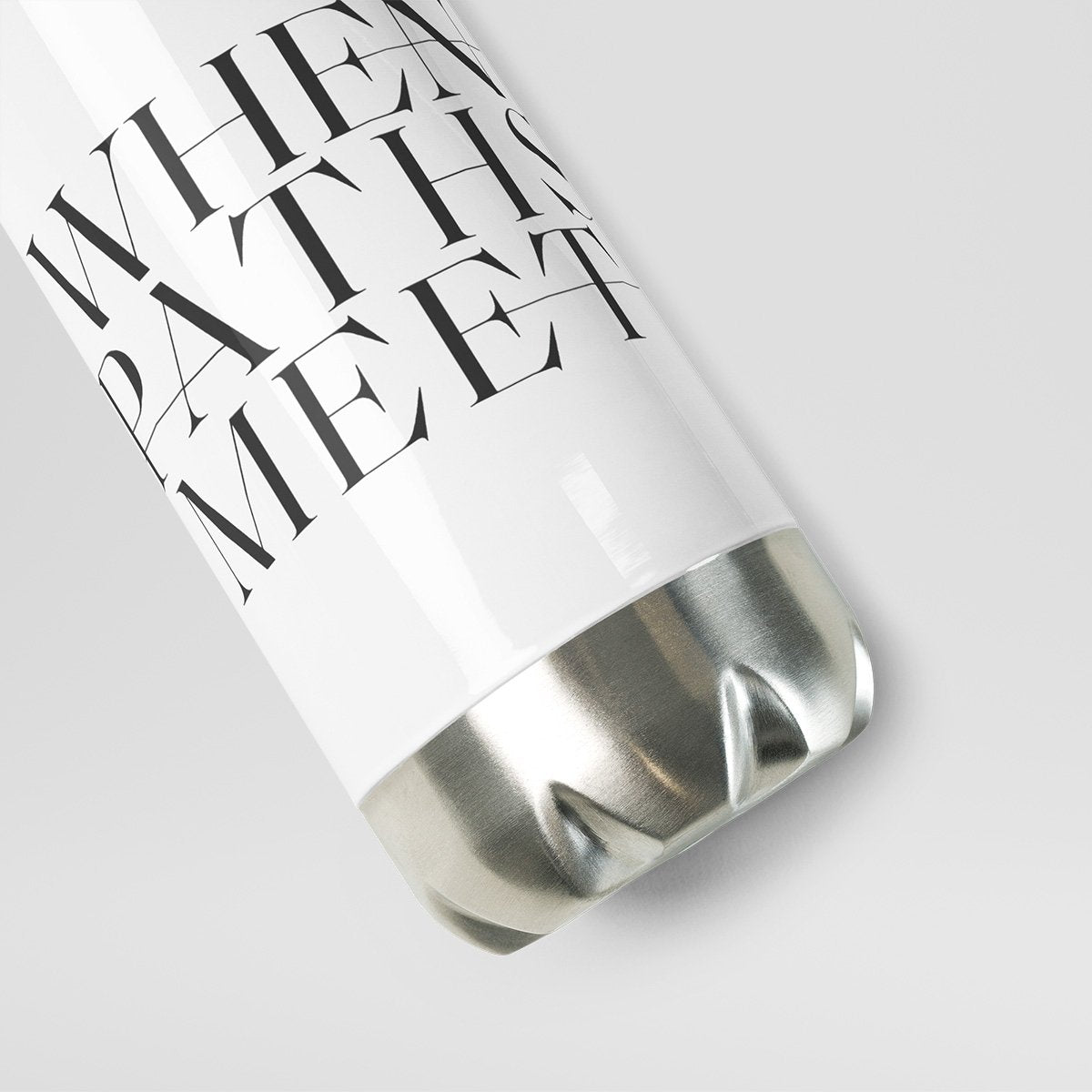 When Paths Meet Stainless steel water bottle