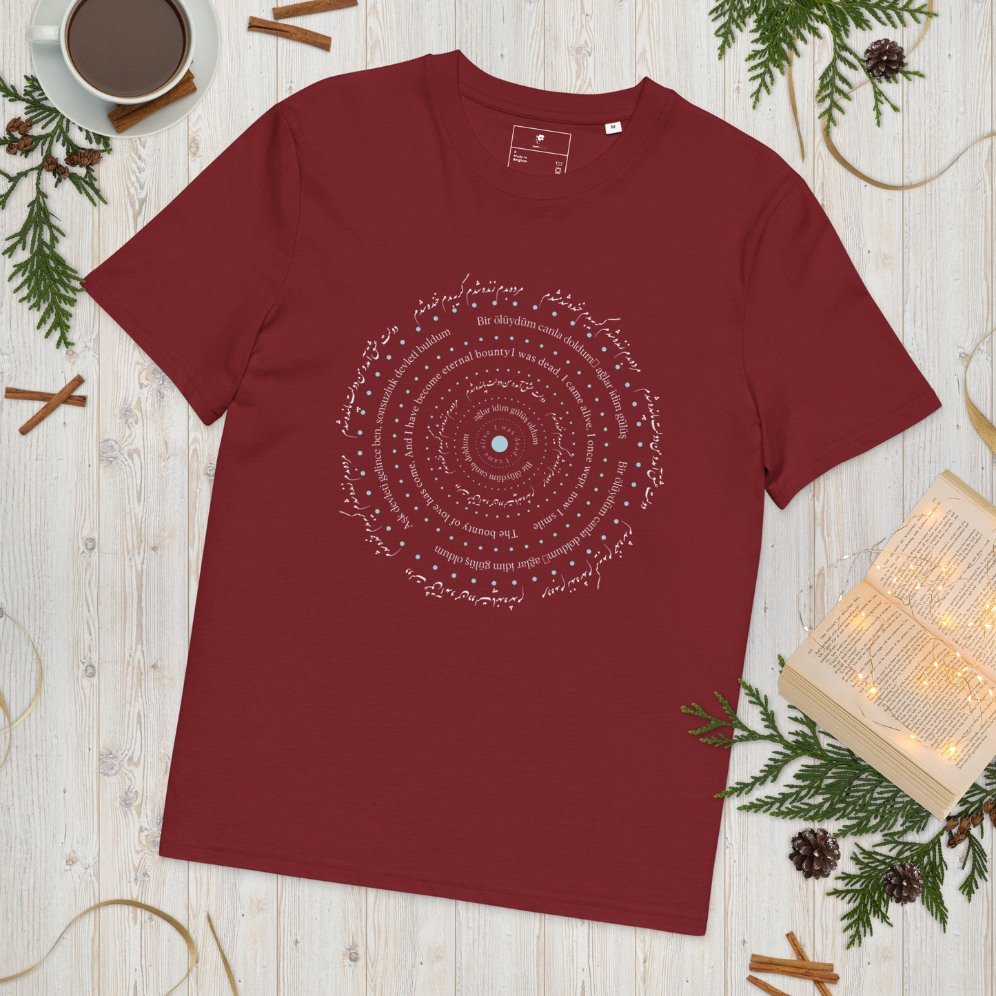 'Alive' Ribbed neck t-shirt