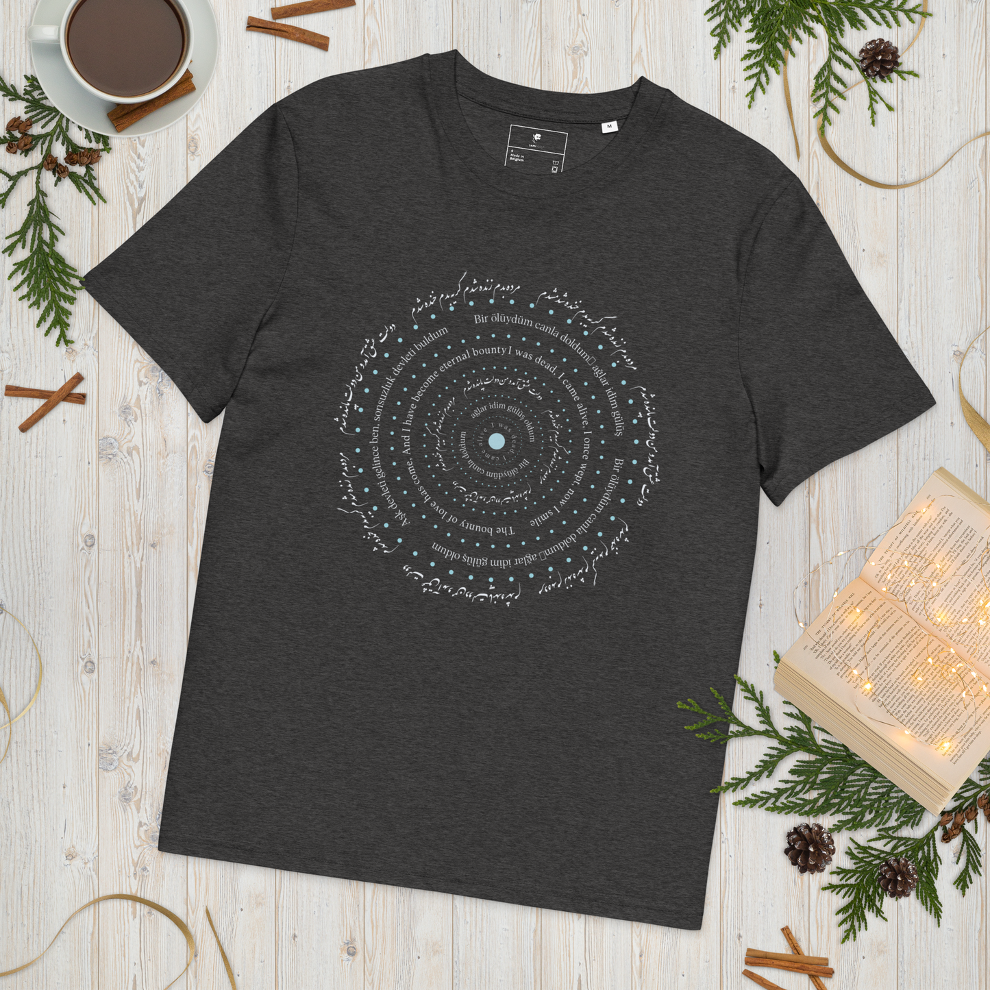 'Alive' Ribbed neck t-shirt