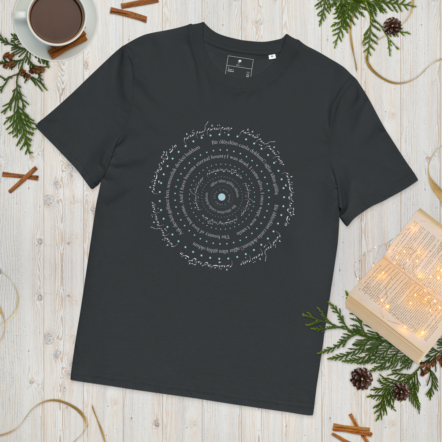 'Alive' Ribbed neck t-shirt