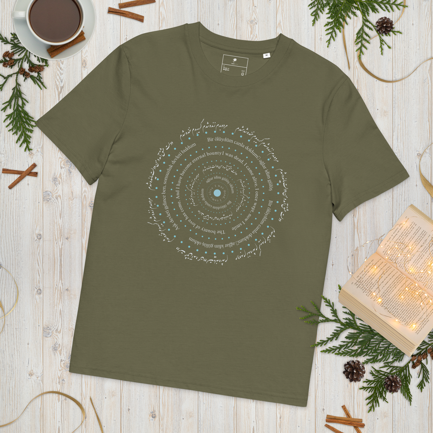 'Alive' Ribbed neck t-shirt