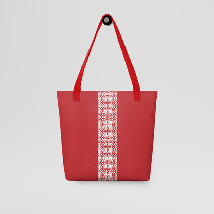 Tote bag (Geometric Red)