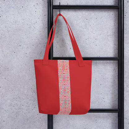 Tote bag (Geometric Red)