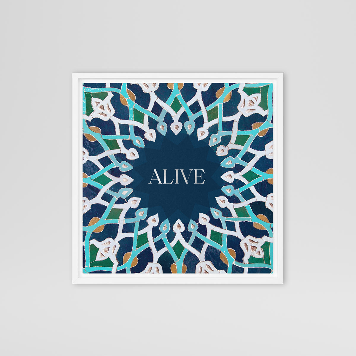 'Alive' Framed canvas