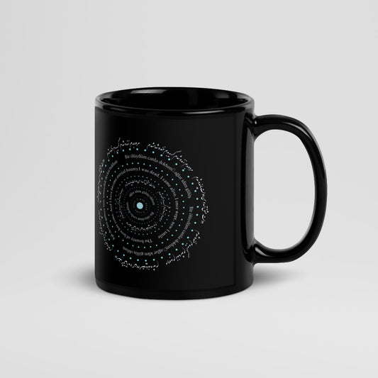 'Alive' Black Glossy Mug