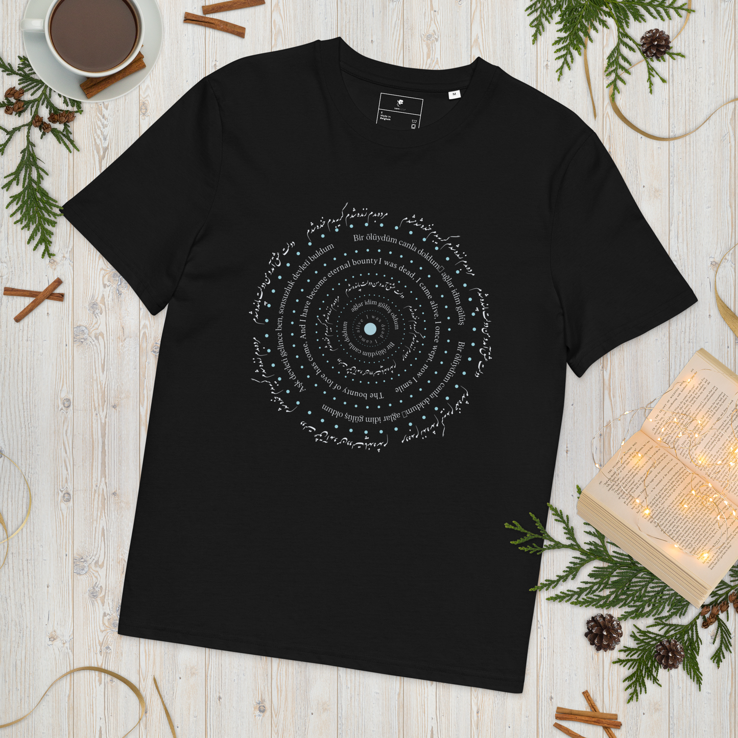 'Alive' Ribbed neck t-shirt