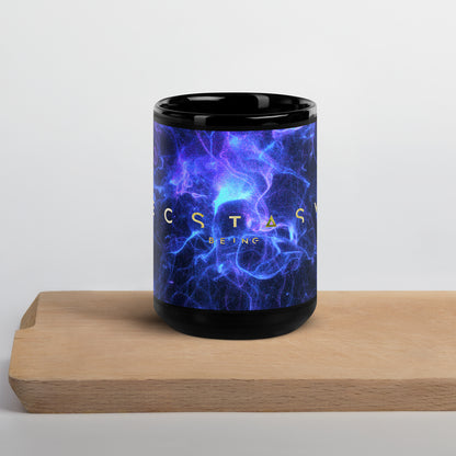 'Being' Black Glossy Mug