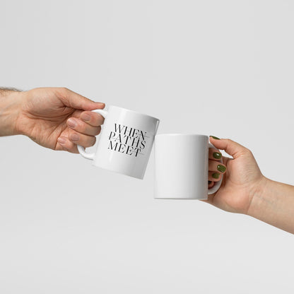 When Paths Meet glossy mug