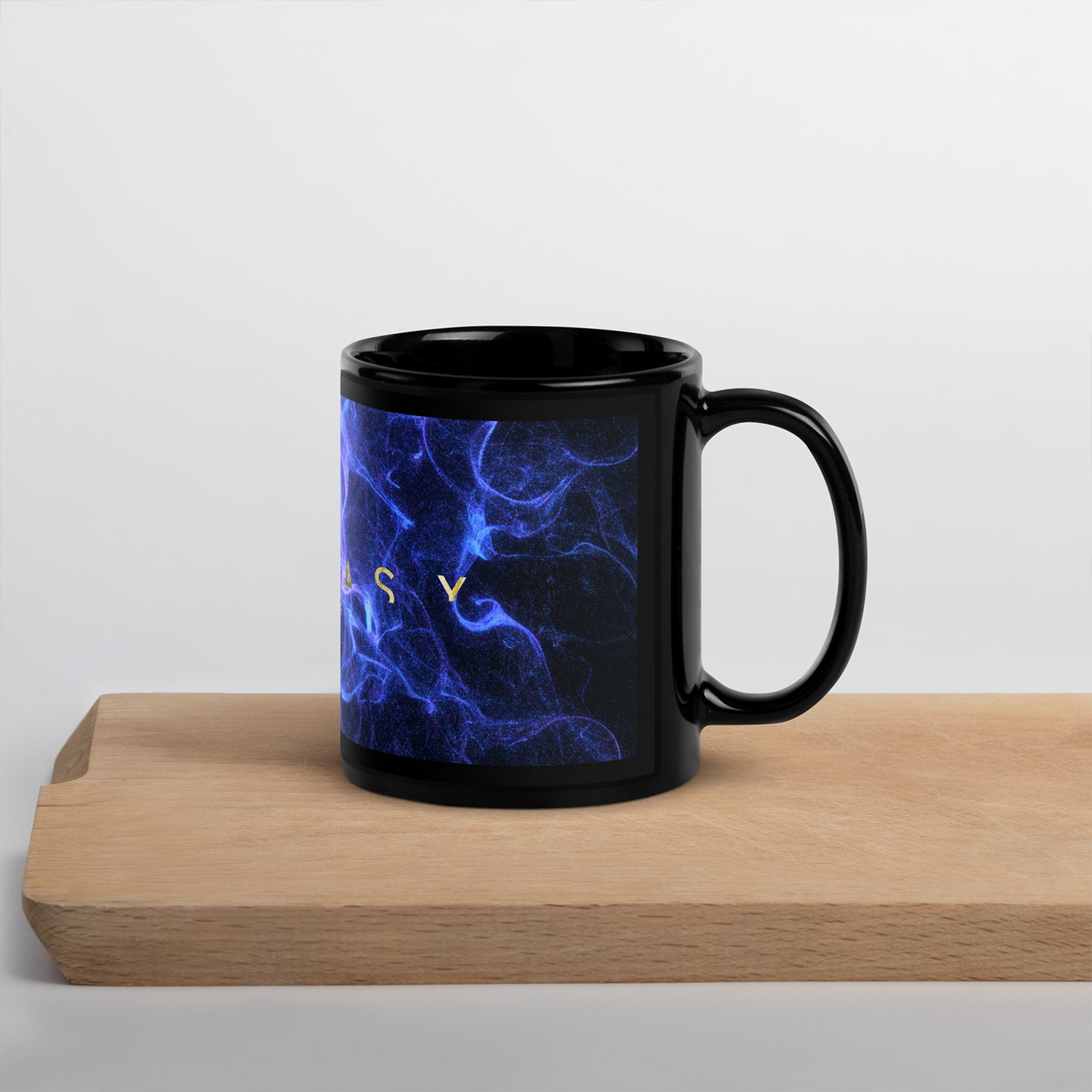 'Being' Black Glossy Mug