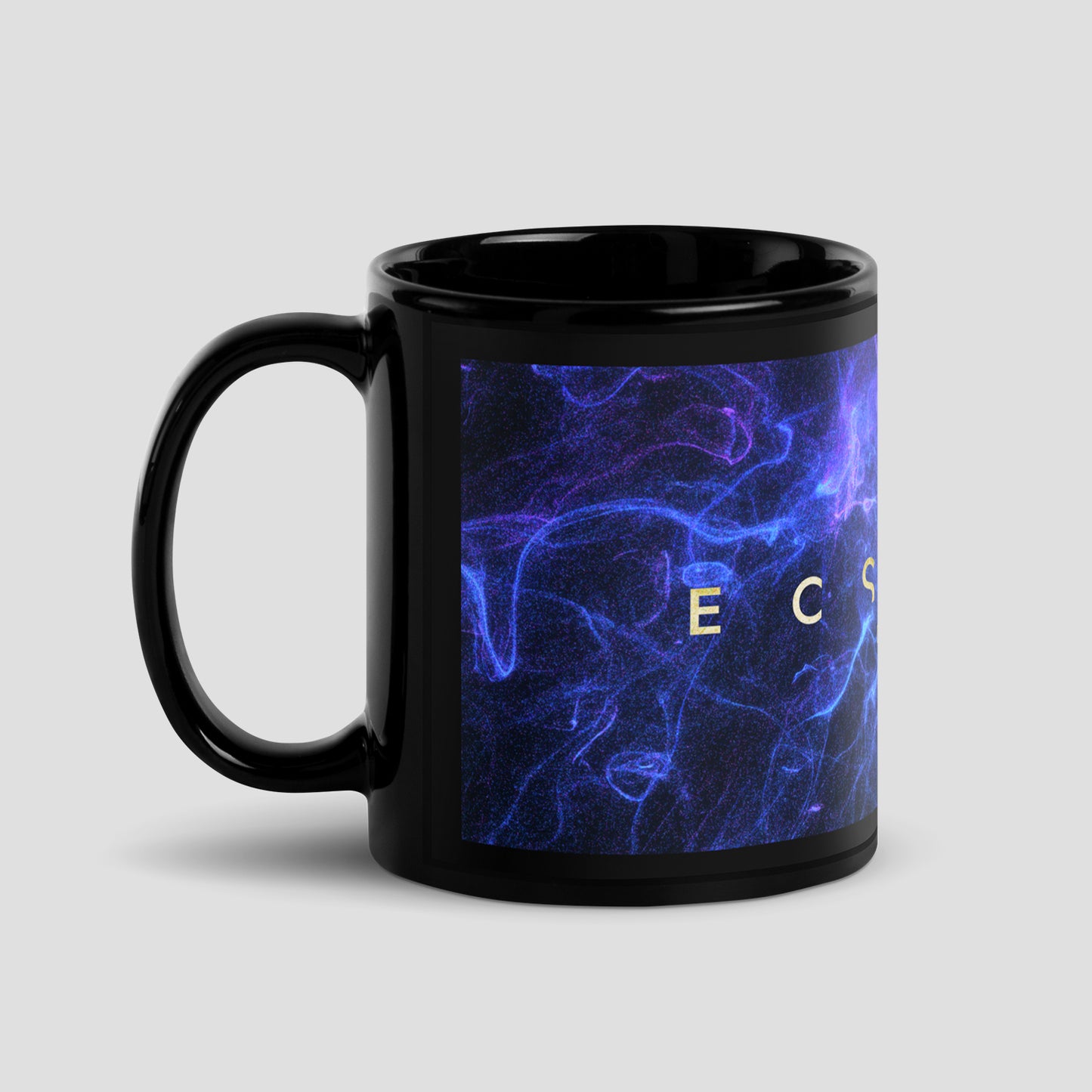 'Being' Black Glossy Mug