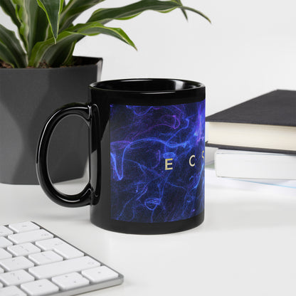 'Being' Black Glossy Mug