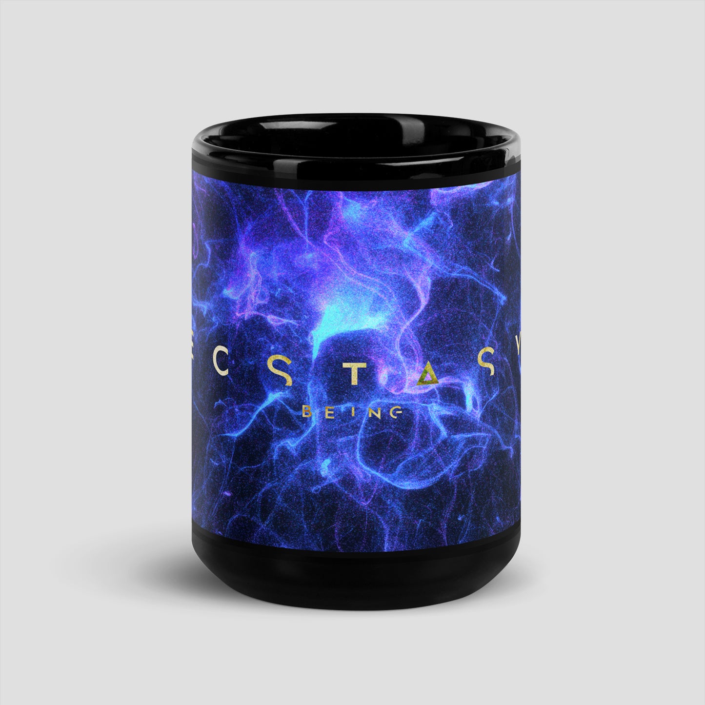 'Being' Black Glossy Mug
