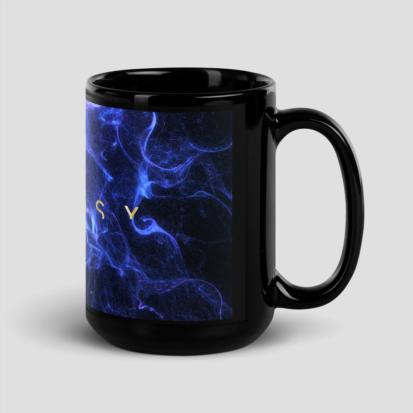 'Being' Black Glossy Mug